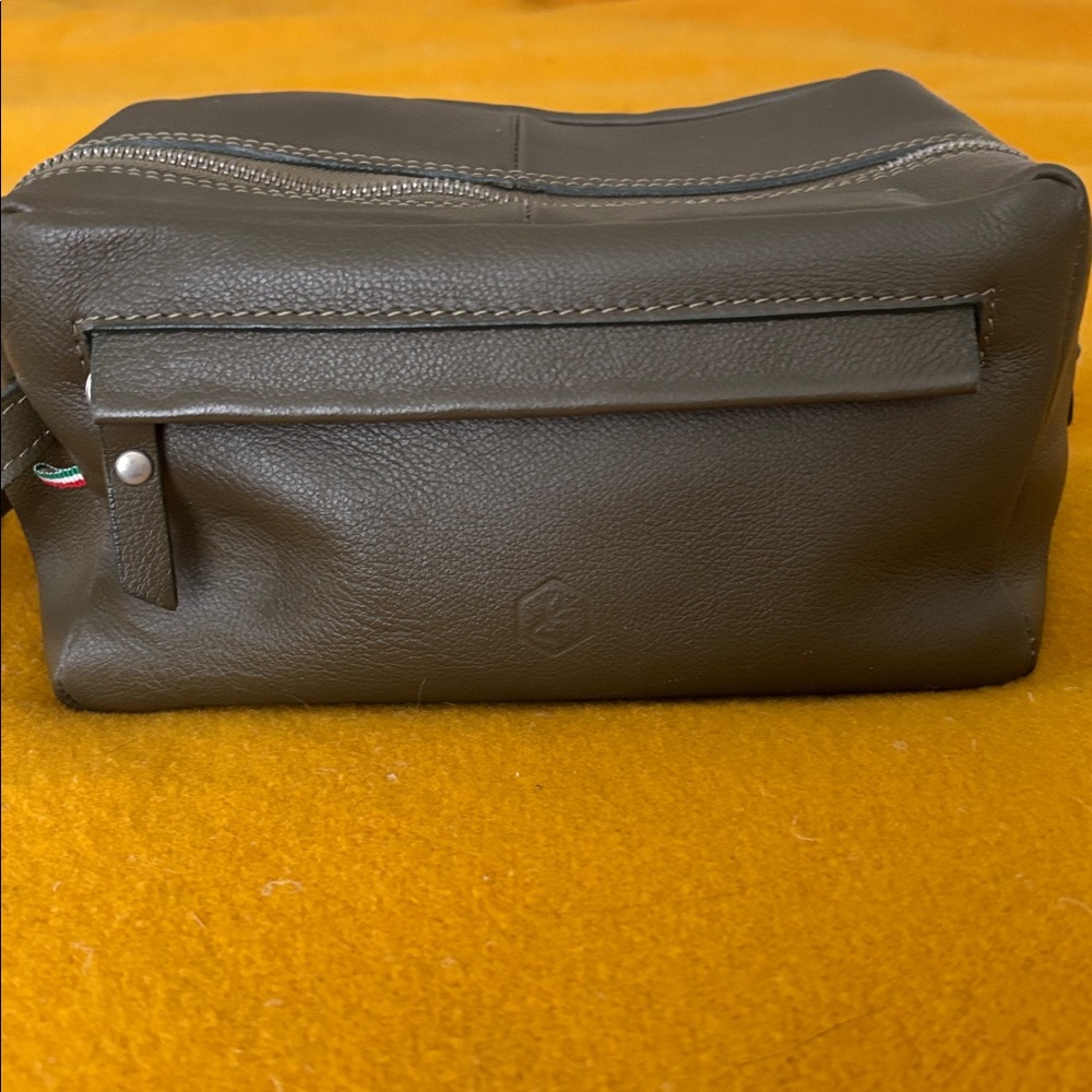 Dark green leather